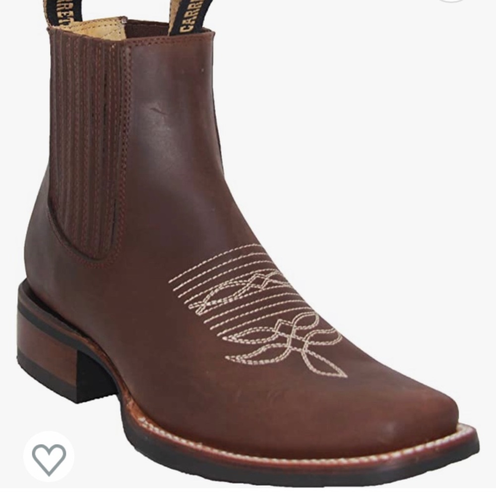 The Western Shops Men’s Short Ankle Western Rodeo Cowboy Boots, 10.5